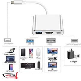 Type-C to HDMI - USB 3 Adapter