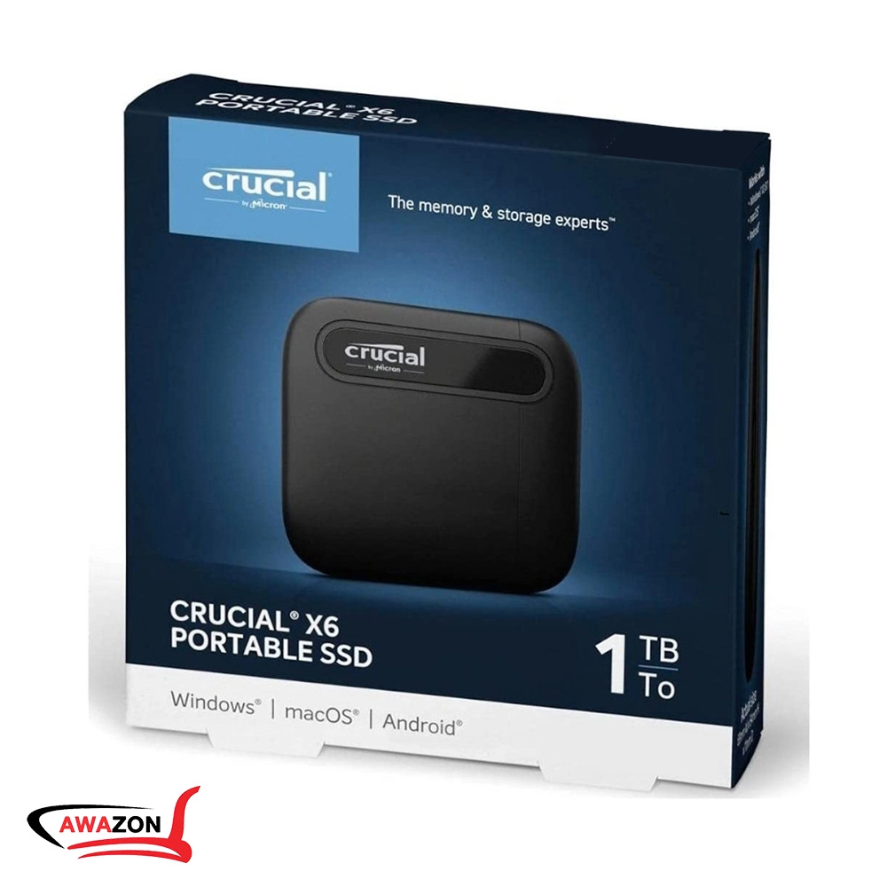 External Hard 1TB SSD Crucial X6